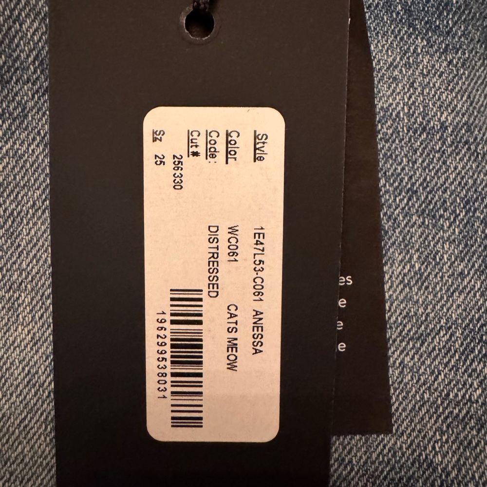 NWT PAIGE Anessa Ankle Wide Leg Jeans Size 25 - Picture 6 of 6